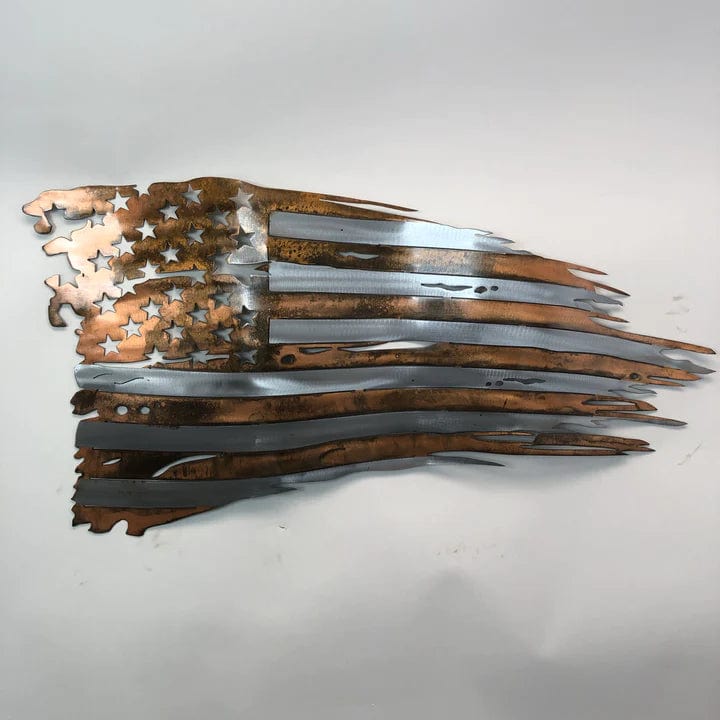 Metal Art of Wisconsin Copper Patina Old Glory Armadillo Safe and Vault