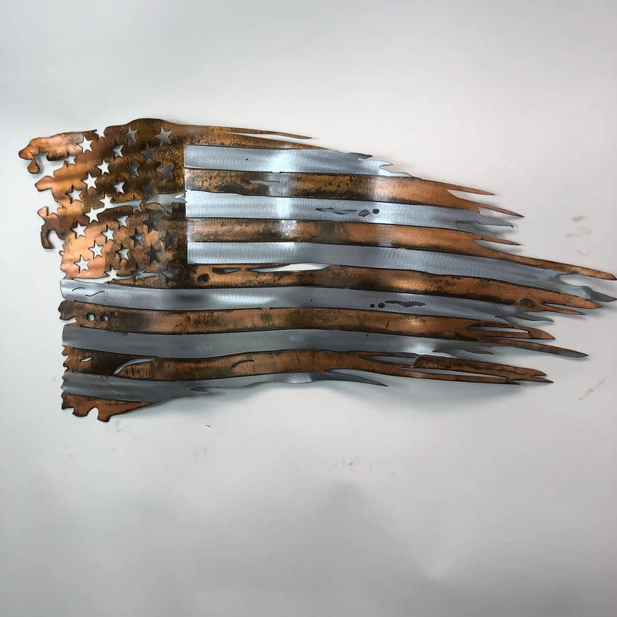 Metal Art of Wisconsin Copper Patina Old Glory Armadillo Safe and Vault