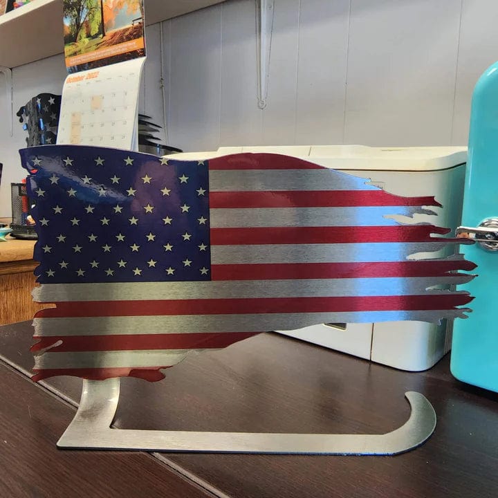 Metal Art of Wisconsin Easy Up Old Glory Armadillo Safe and Vault