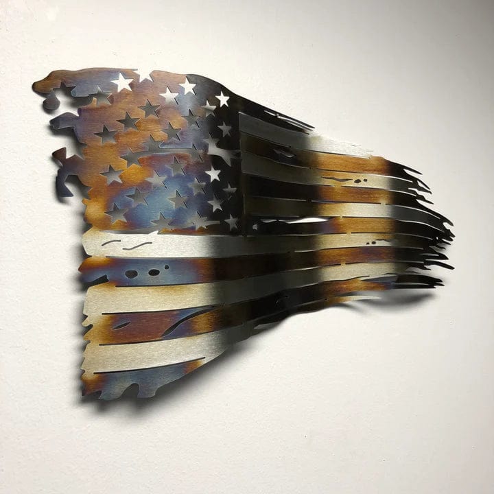Metal Art of Wisconsin Heat Treated Old Glory Armadillo Safe and Vault