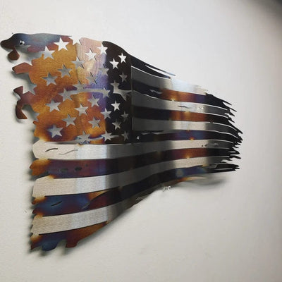 Metal Art of Wisconsin Heat Treated Old Glory Armadillo Safe and Vault