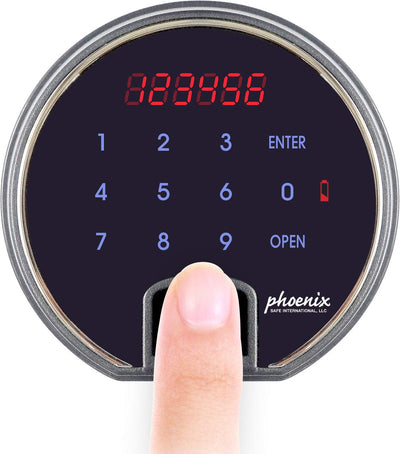 Phoenix DBAUM700 Fingerprint Lock Luxury Fireproof Safe with Walnut Door Armadillo Safe and Vault