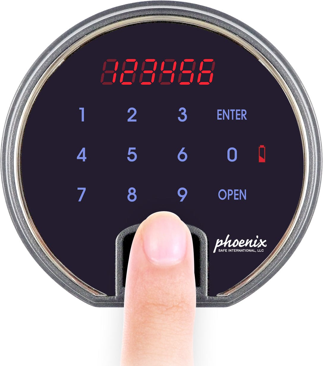 Phoenix DBAUM800 Fingerprint Lock Luxury Fireproof Safe with Walnut Door Armadillo Safe and Vault
