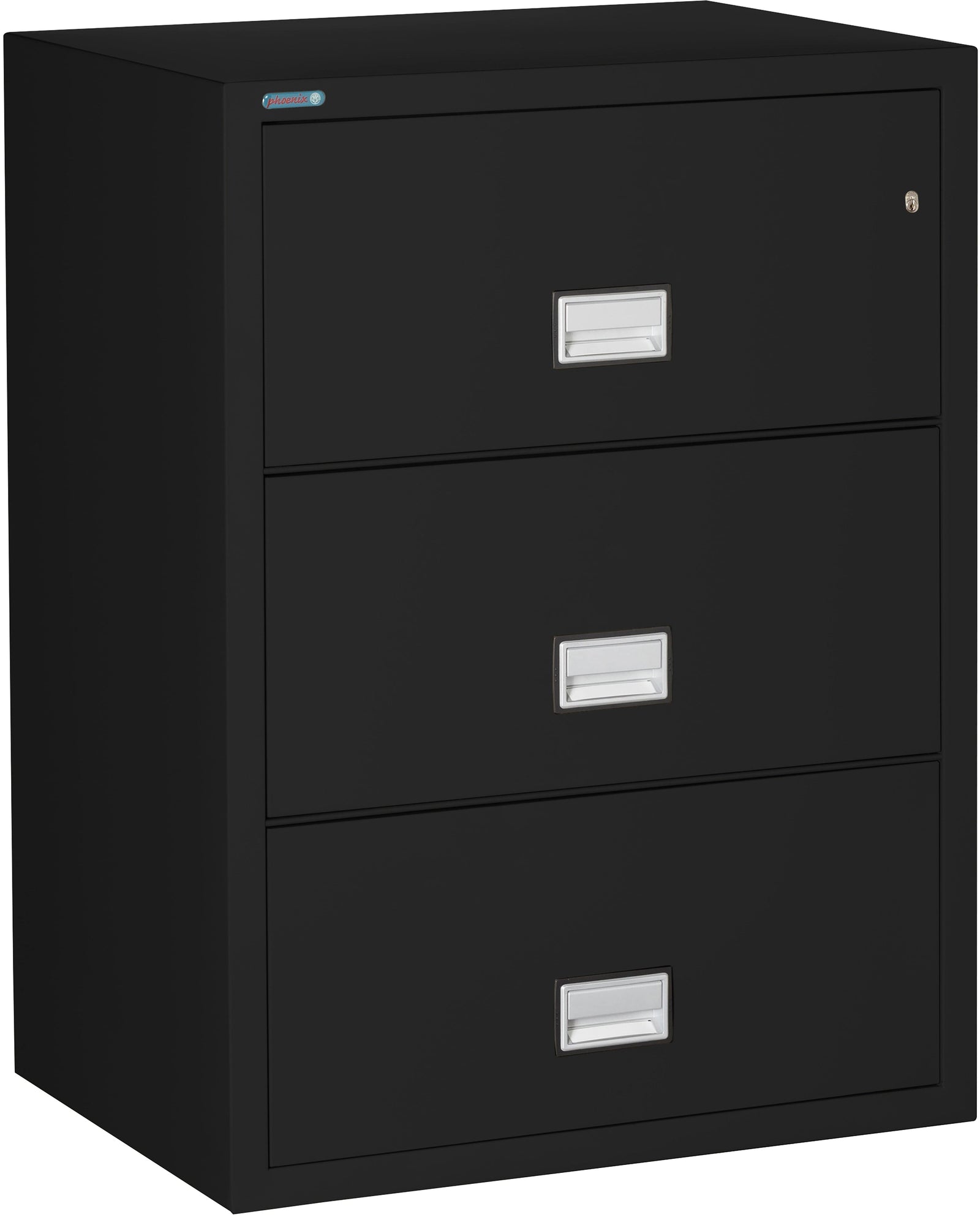 Phoenix LAT3W31 Lateral 31 inch 3-Drawer Fireproof File Cabinet with Water Seal Armadillo Safe and Vault
