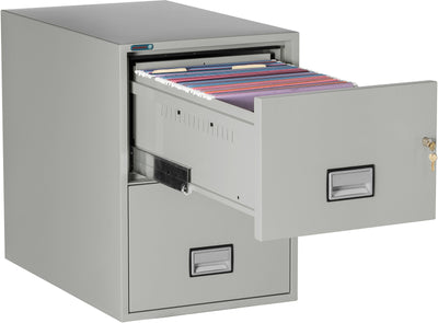 Phoenix LGL2W31 Vertical 31 inch 2-Drawer Legal Fireproof File Cabinet with Water Seal Armadillo Safe and Vault