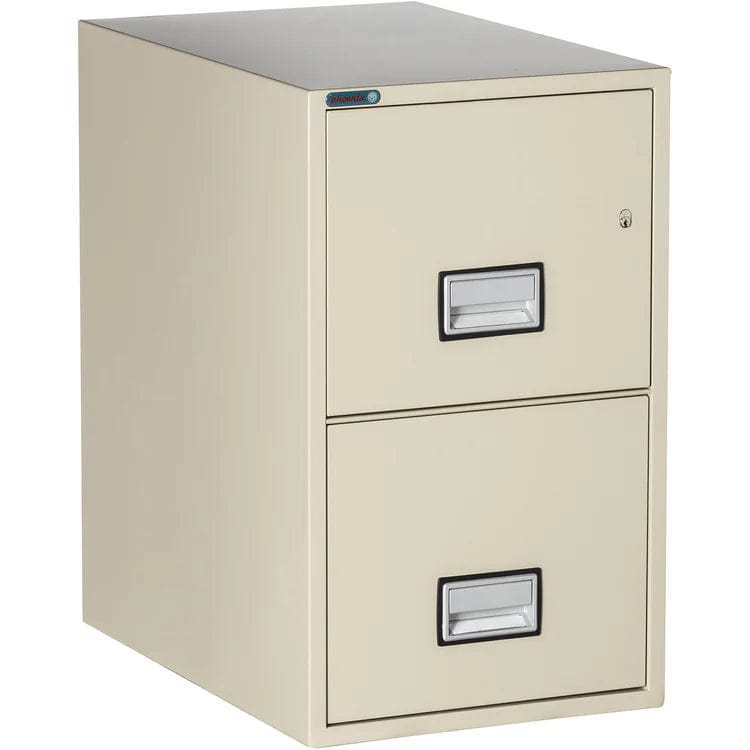 Phoenix LTR2W25 Vertical 25 inch 2-Drawer Letter Fireproof File Cabinet with Water Seal Armadillo Safe and Vault