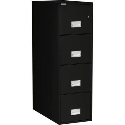 Phoenix LTR4W31 Vertical 31 inch 4-Drawer Letter Fireproof File Cabinet with Water Seal Armadillo Safe and Vault