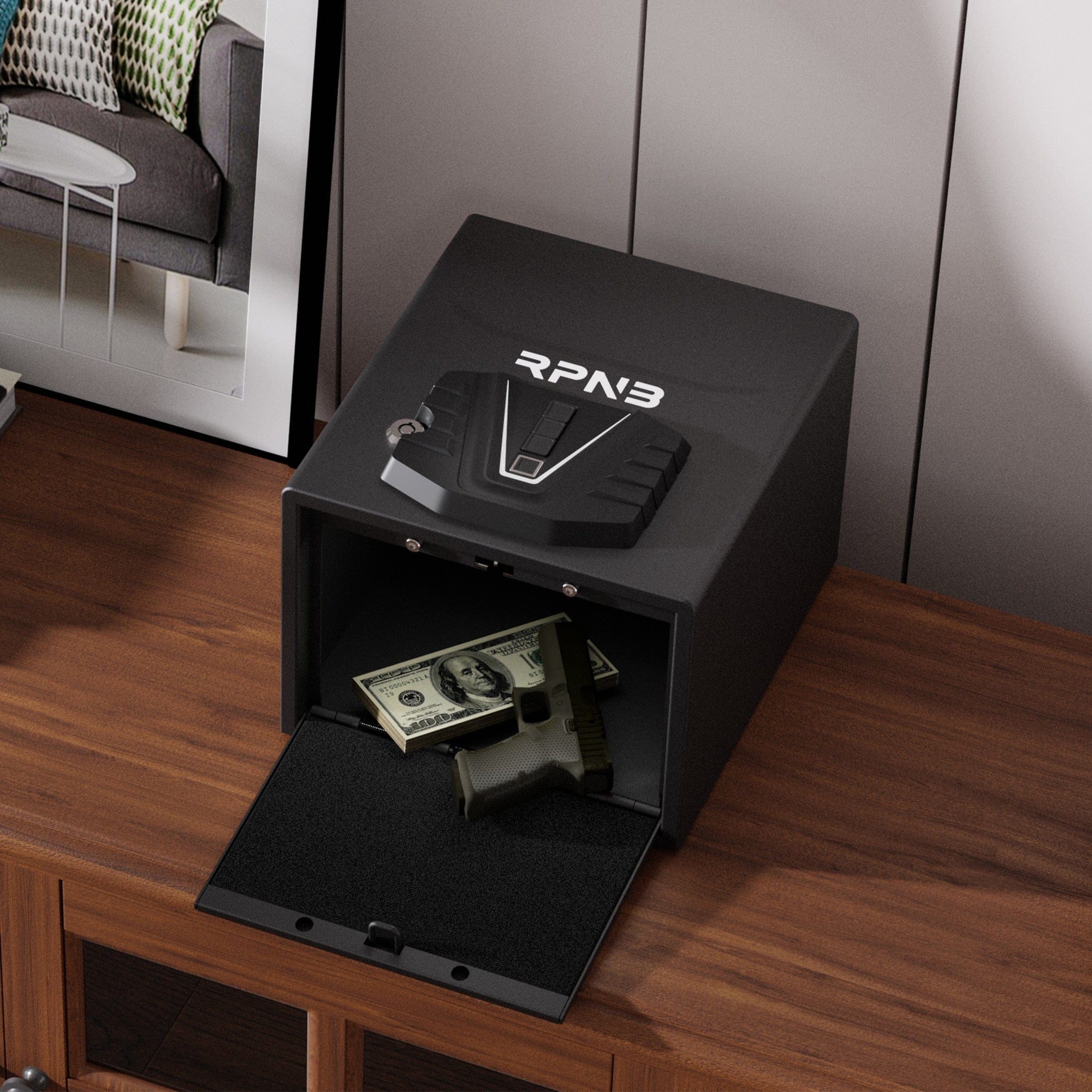 RPNB Biometric RP2002 Pistol Safe Armadillo Safe and Vault