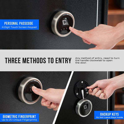 RPNB Biometric RP5FR Rifle Safe Armadillo Safe and Vault