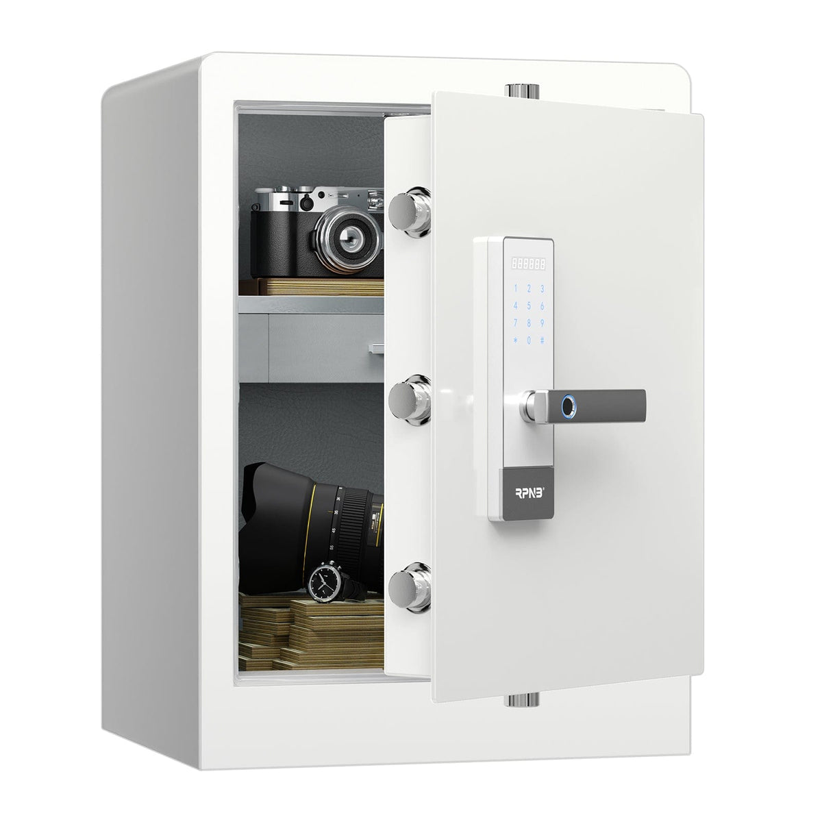 RPNB Biometric RPHS60W Home Safe Armadillo Safe and Vault