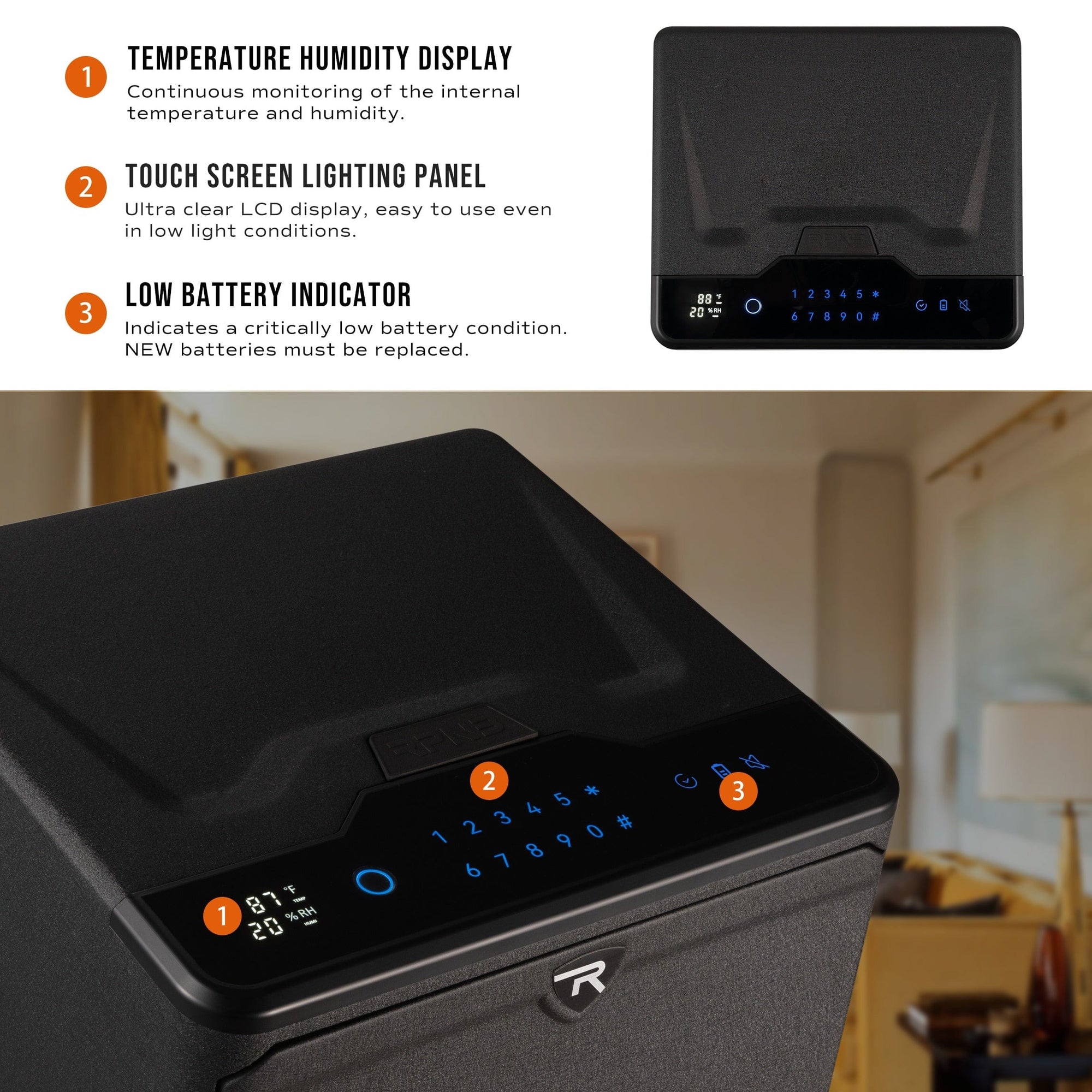 RPNB RP2009 Biometric Pistol Safe Armadillo Safe and Vault