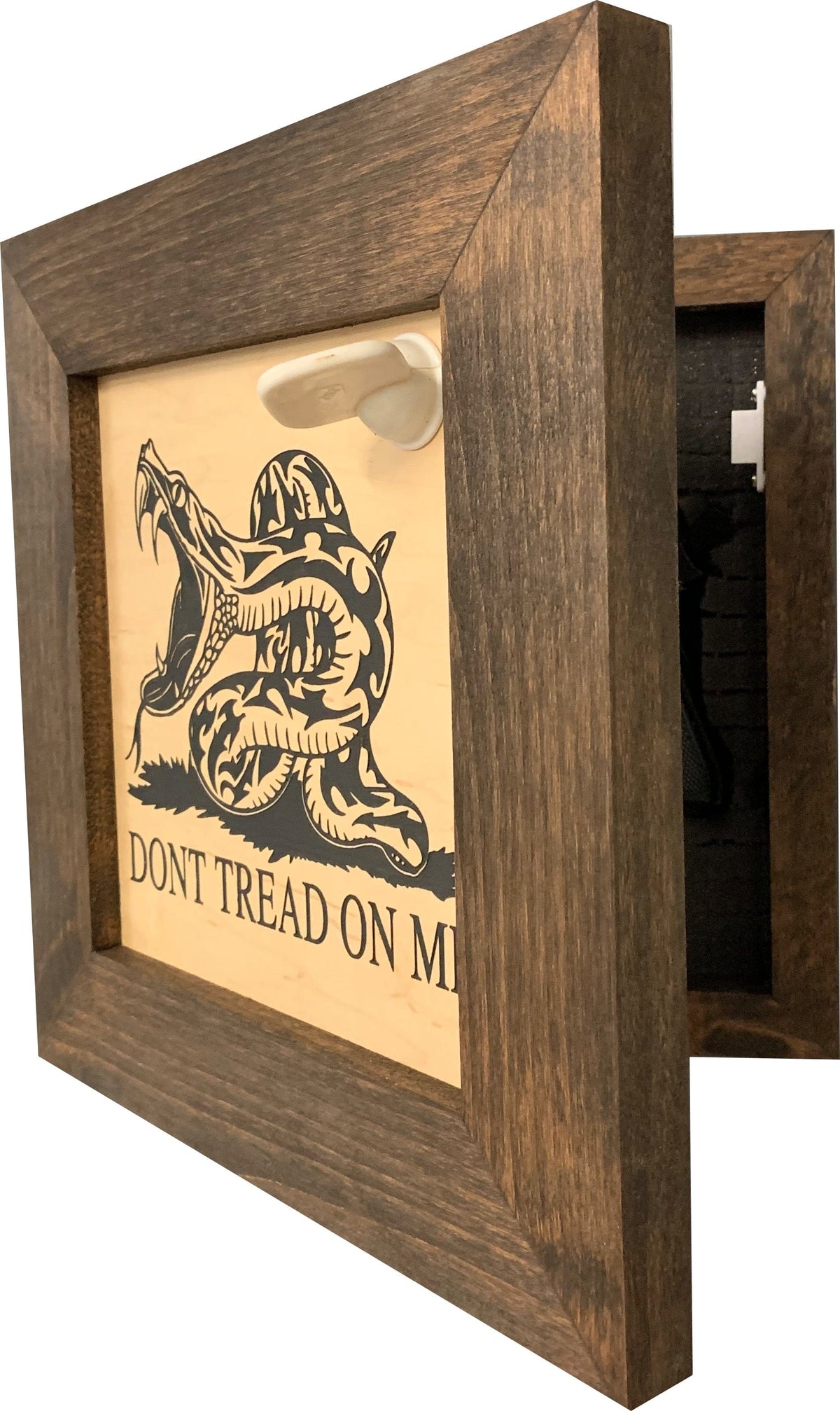 Second Amendment Hidden Gun Safe, 2nd Amendment DONT TREAD ON ME Concealment Shelf Armadillo Safe and Vault