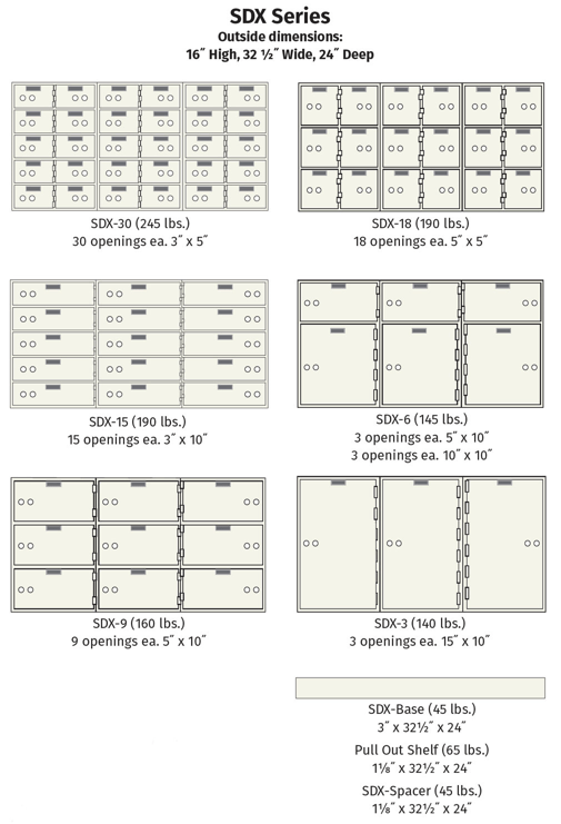 SoCal Safe SDX Series Modular Safe Deposit Boxes Armadillo Safe and Vault