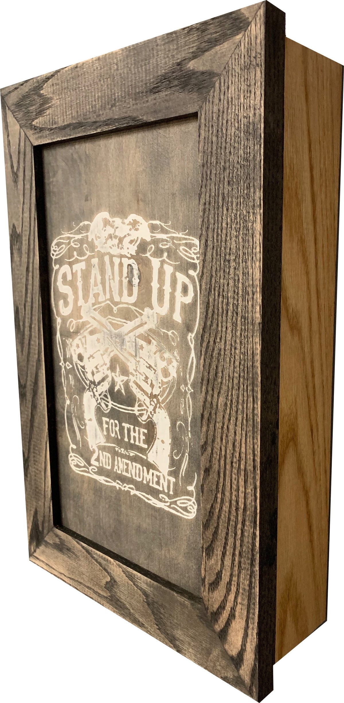 Stand Up for the 2nd Amendment Hidden Gun Storage Firearm Concealment Wall Decor Armadillo Safe and Vault