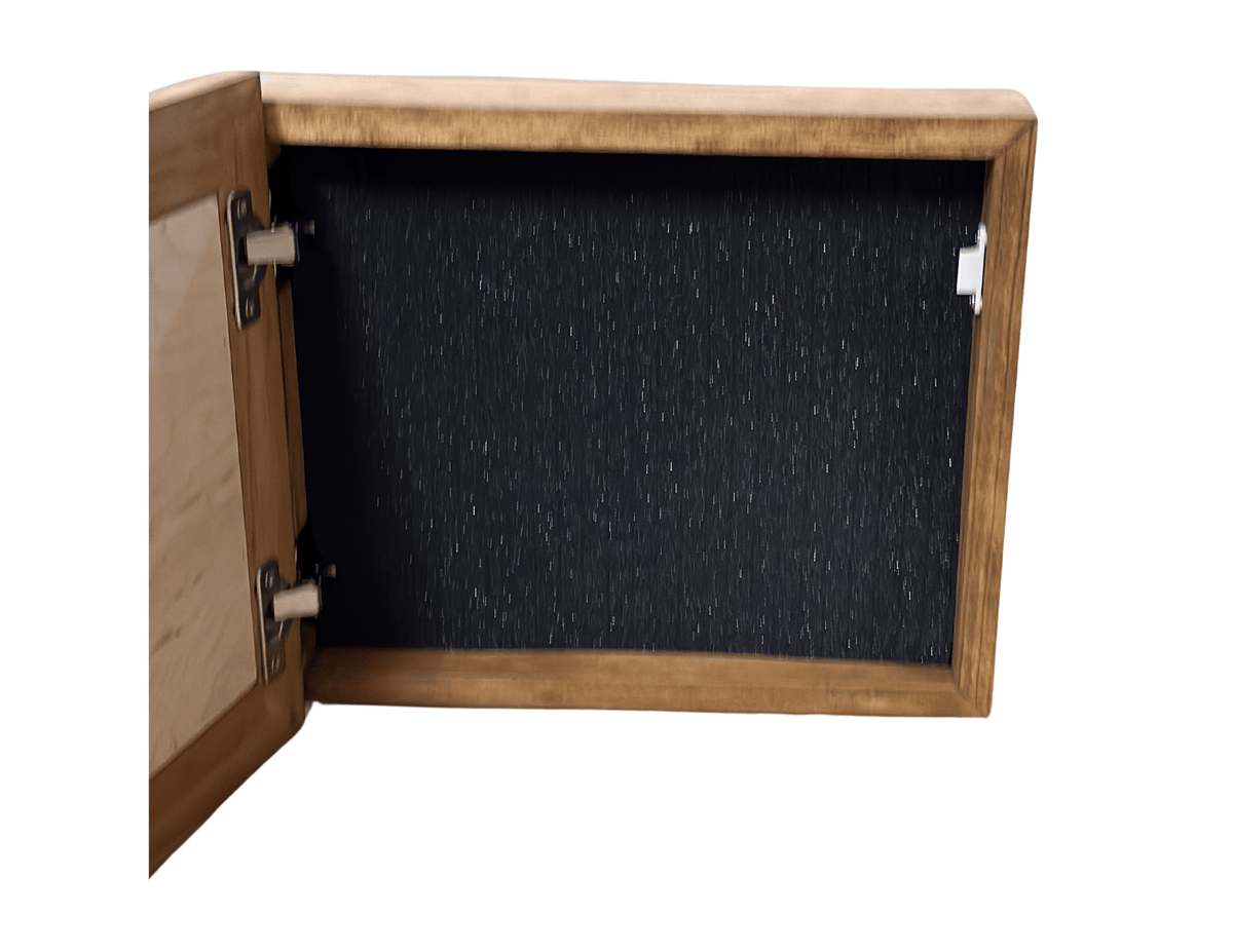 Wild Horses Gun Safe - Recessed In Wall or Wall Mounted Decorative Secure Gun Cabinet Armadillo Safe and Vault