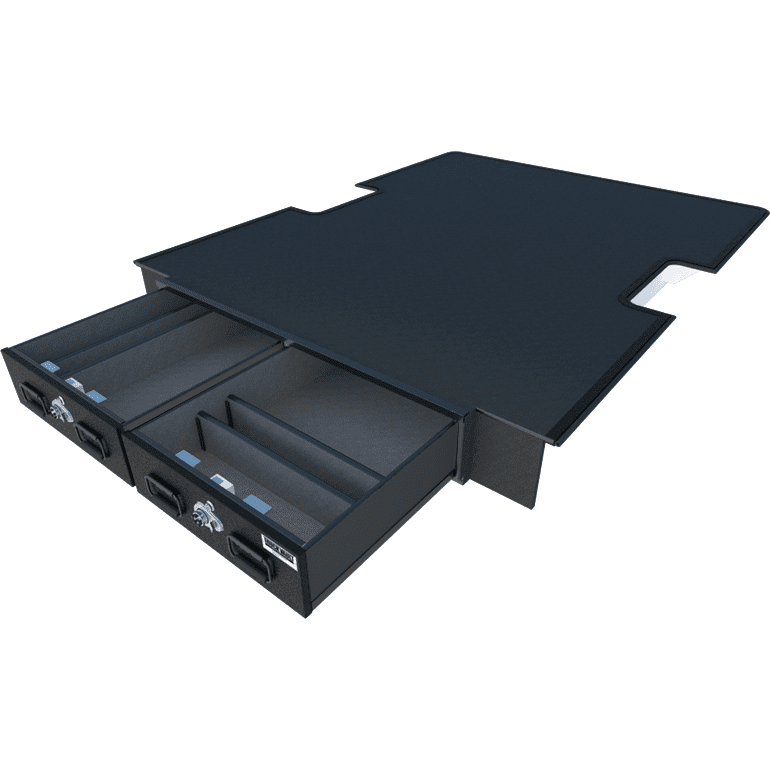 EXTREME TruckVault Mid size PICKUP (<44 wide) 2 drawer Armadillo Safe and Vault