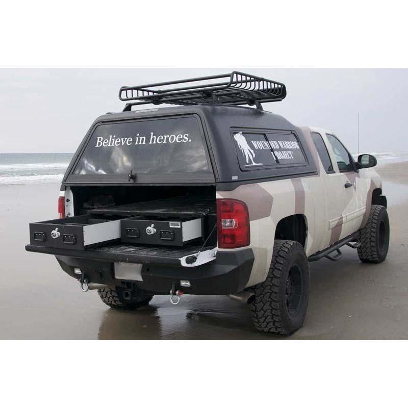 EXTREME TruckVault Mid size PICKUP (<44 wide) 2 drawer Armadillo Safe and Vault