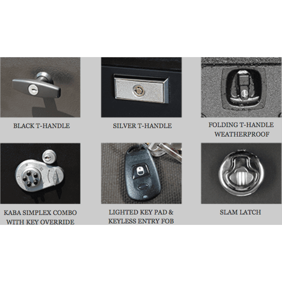 EXTREME TruckVault Mid size PICKUP (<44 wide) 2 drawer Armadillo Safe and Vault