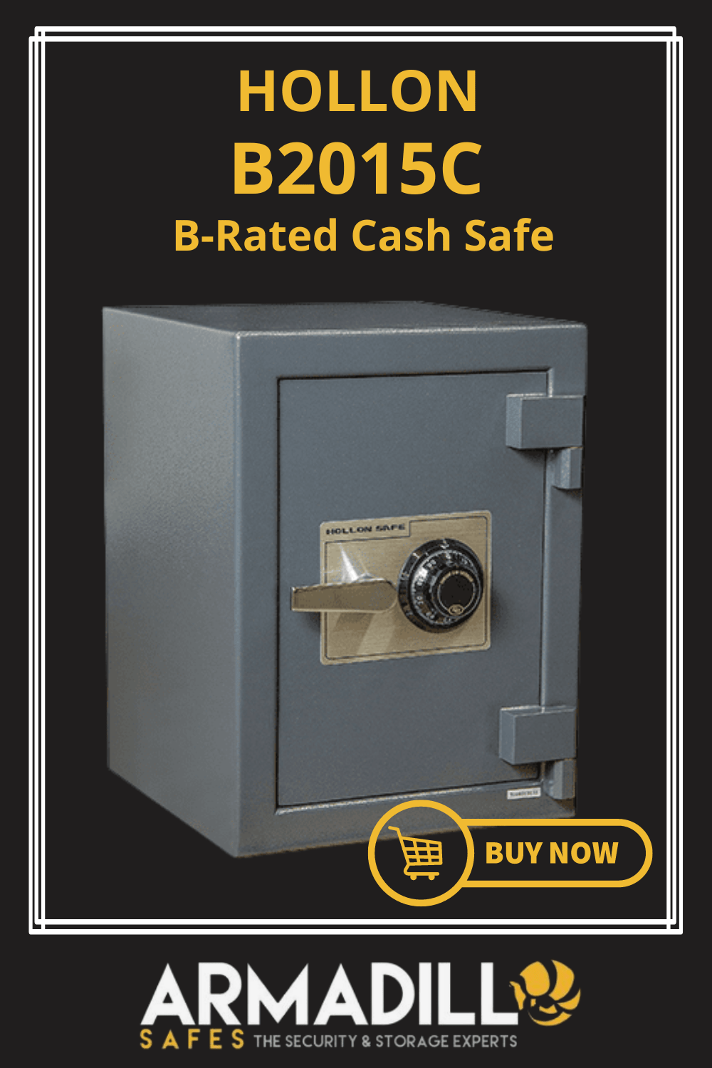Hollon B2015C B-Rated Cash Safe Armadillo Safe and Vault