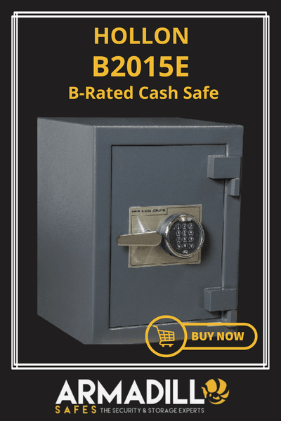 Hollon B2015E B-Rated Cash Safe Armadillo Safe and Vault