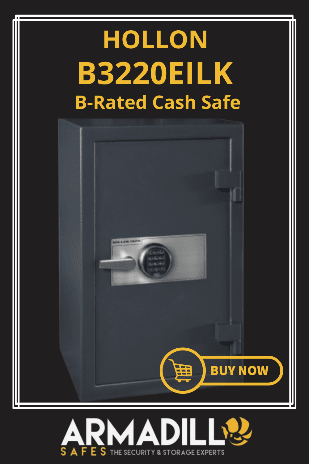 Hollon B3220EILK B-Rated Cash Safe Armadillo Safe and Vault