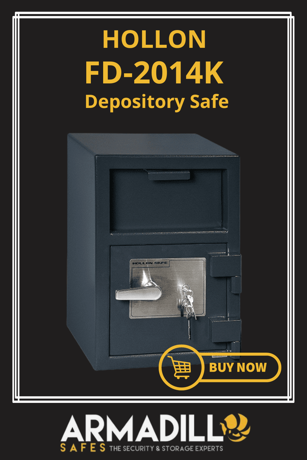 Hollon FD-2014K Depository Safe Armadillo Safe and Vault