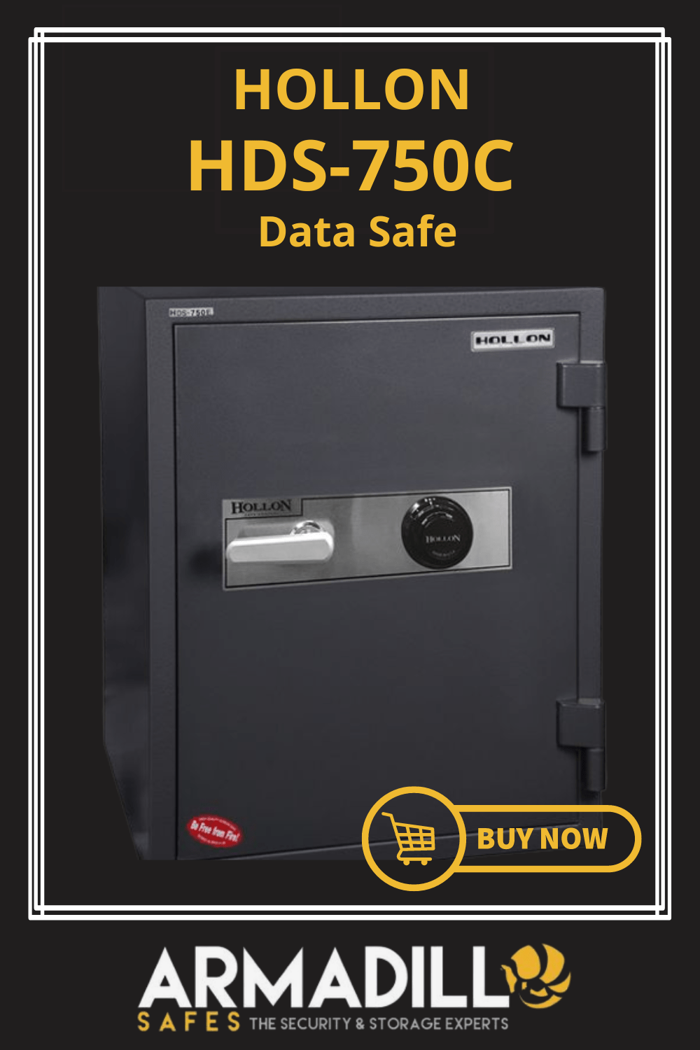 Hollon HDS-750C Data Safe Armadillo Safe and Vault