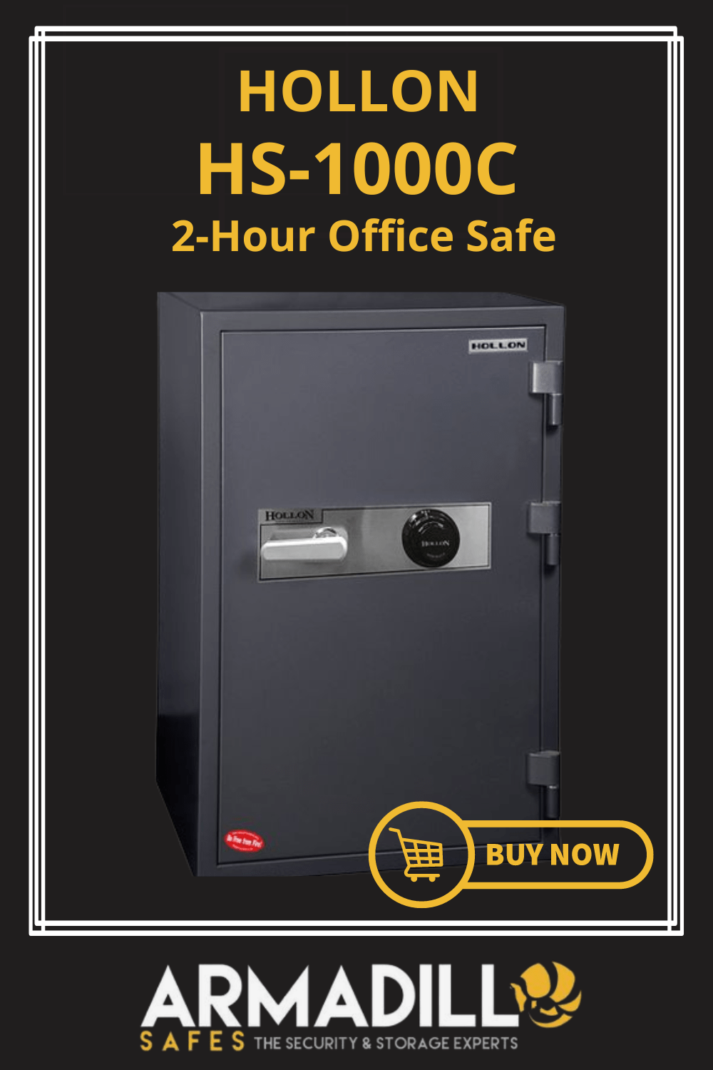 Hollon HS-1000C 2-Hour Office Safe Armadillo Safe and Vault