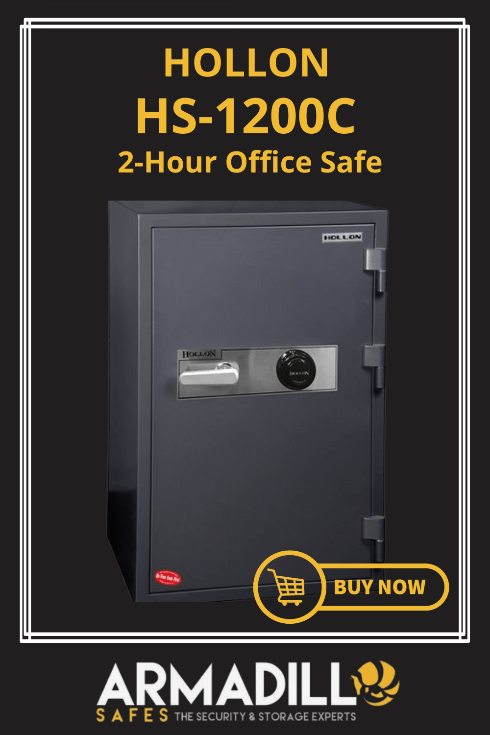 Hollon HS-1200C 2-Hour Office Safe Armadillo Safe and Vault