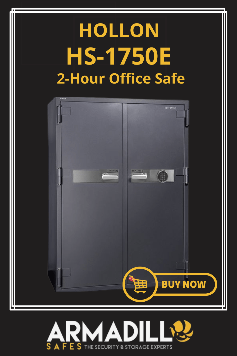 Hollon HS-1750E 2-Hour Office Safe Armadillo Safe and Vault