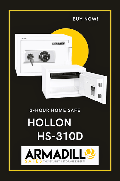 Hollon HS-310D 2-Hour Home Safe Armadillo Safe and Vault