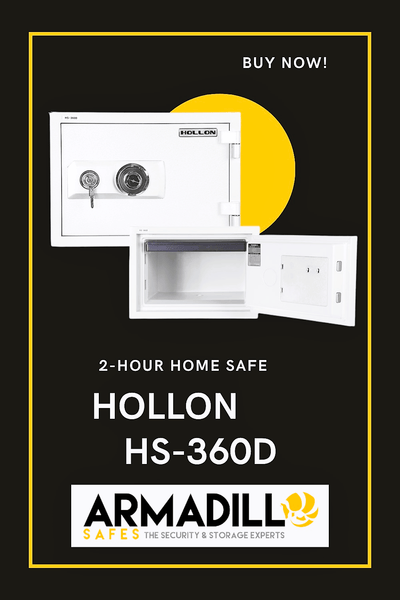 Hollon HS-360D 2-Hour Home Safe Armadillo Safe and Vault