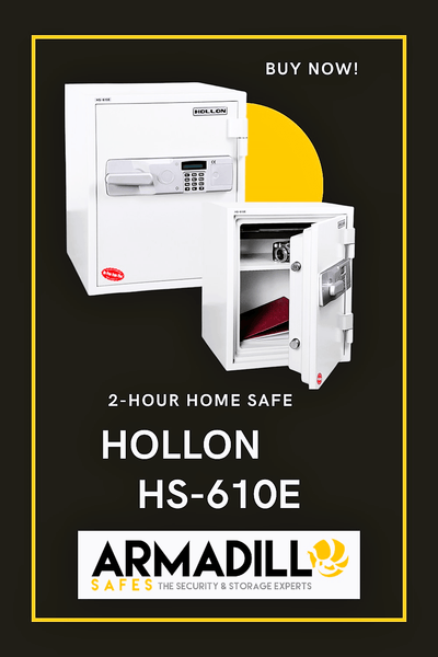 Hollon HS-610E 2-Hour Home Safe Armadillo Safe and Vault