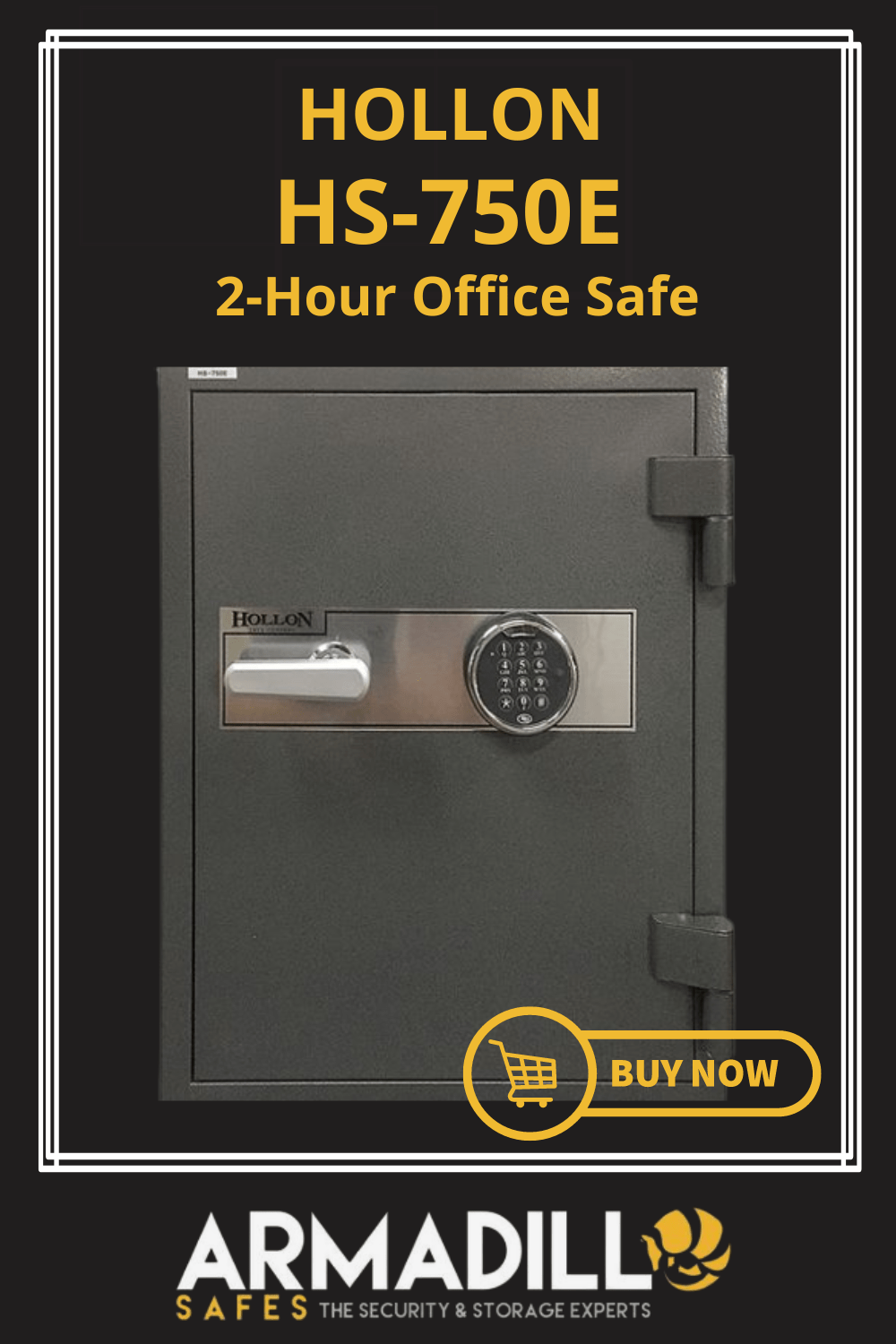 Hollon HS-750E 2-Hour Office Safe Armadillo Safe and Vault