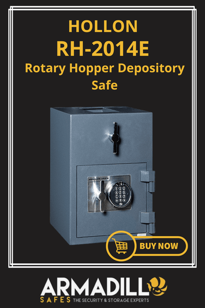 Hollon RH-2014E Rotary Hopper Depository Safe Armadillo Safe and Vault