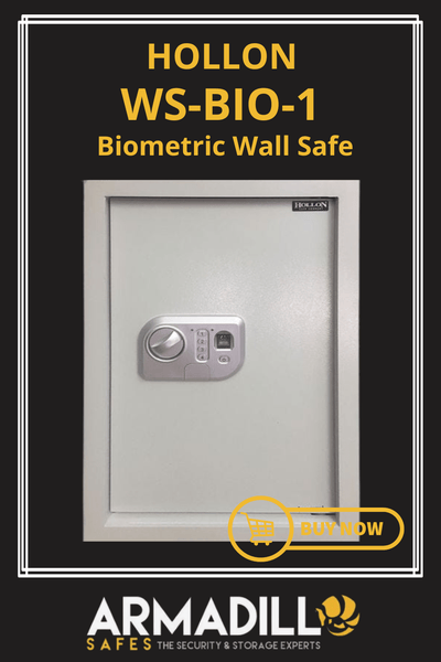 Hollon WS-BIO-1 Biometric Wall Safe Armadillo Safe and Vault