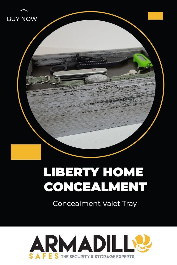 Liberty Home Concealment Valet Tray Armadillo Safe and Vault