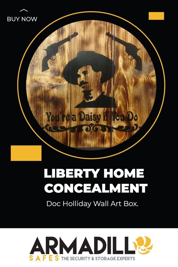 Liberty Home Doc Holliday Wall Art Box Armadillo Safe and Vault