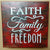 Liberty Home "Faith Family Freedom" Mini Wall Art Box Armadillo Safe and Vault