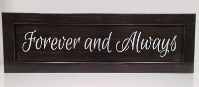 Liberty Home Forever and Always Wooden Gun Storage Sign Armadillo Safe and Vault