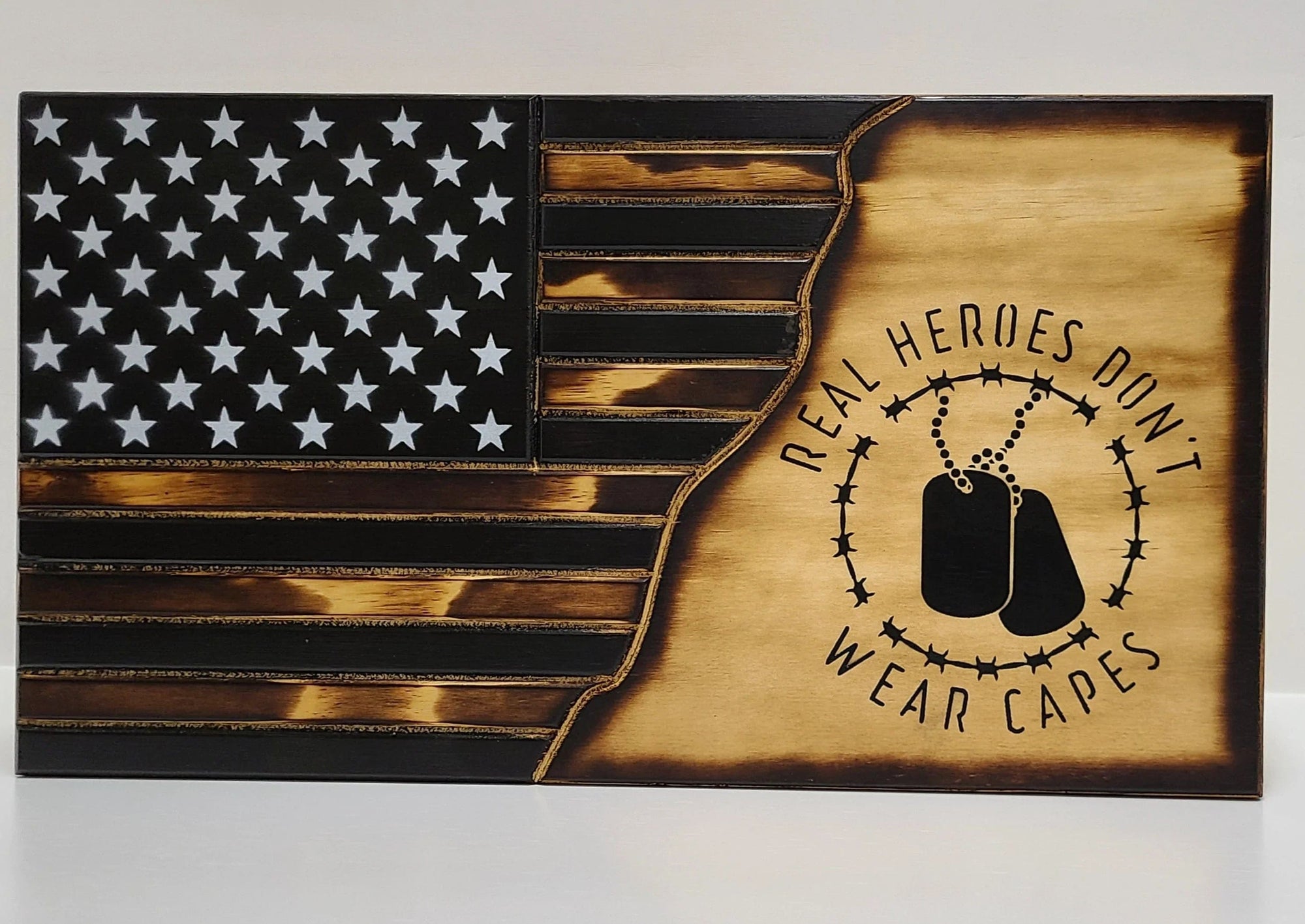 Liberty Home Hero's Don't Wear Capes Concealment Flag Armadillo Safe and Vault