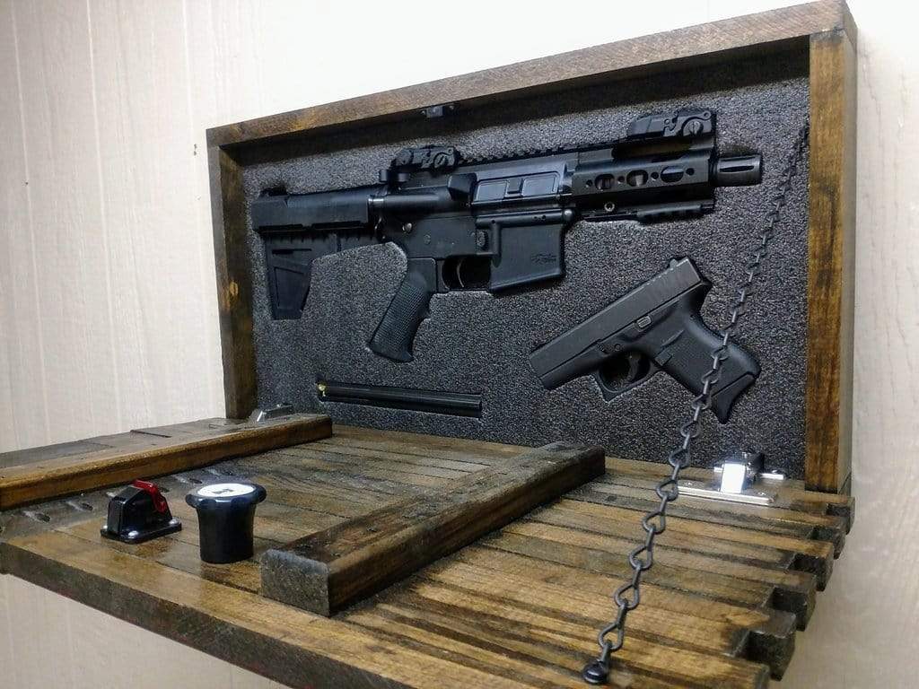 Liberty Home Mini American Flag Gun Concealment Case Armadillo Safe and Vault