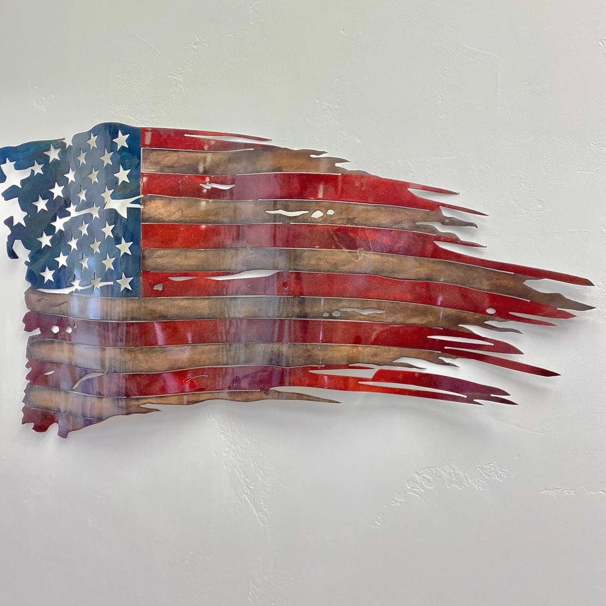 Metal Art of Wisconsin Battle Worn Old Glory Armadillo Safe and Vault