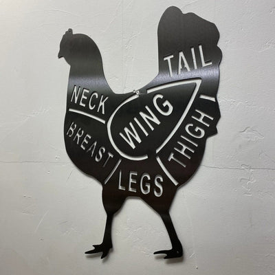 Metal Art of Wisconsin Chicken from the Butcher Armadillo Safe and Vault