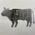 Metal Art of Wisconsin Cow from the Butcher Armadillo Safe and Vault