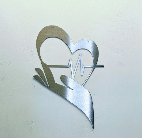 Metal Art of Wisconsin Health Care Love EKG Armadillo Safe and Vault