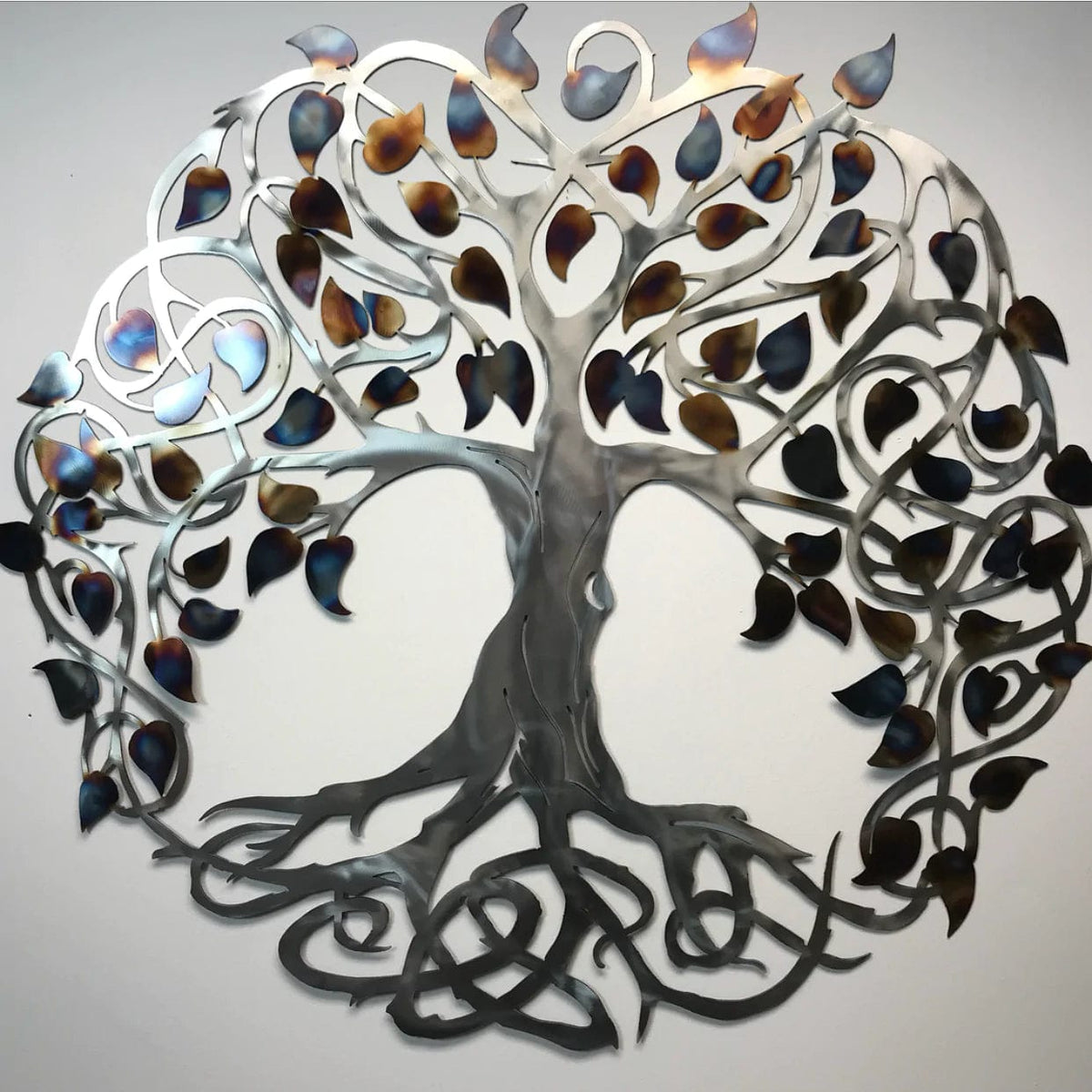 Metal Art of Wisconsin Keltic Tree of Life / Heat Treated Armadillo Safe and Vault