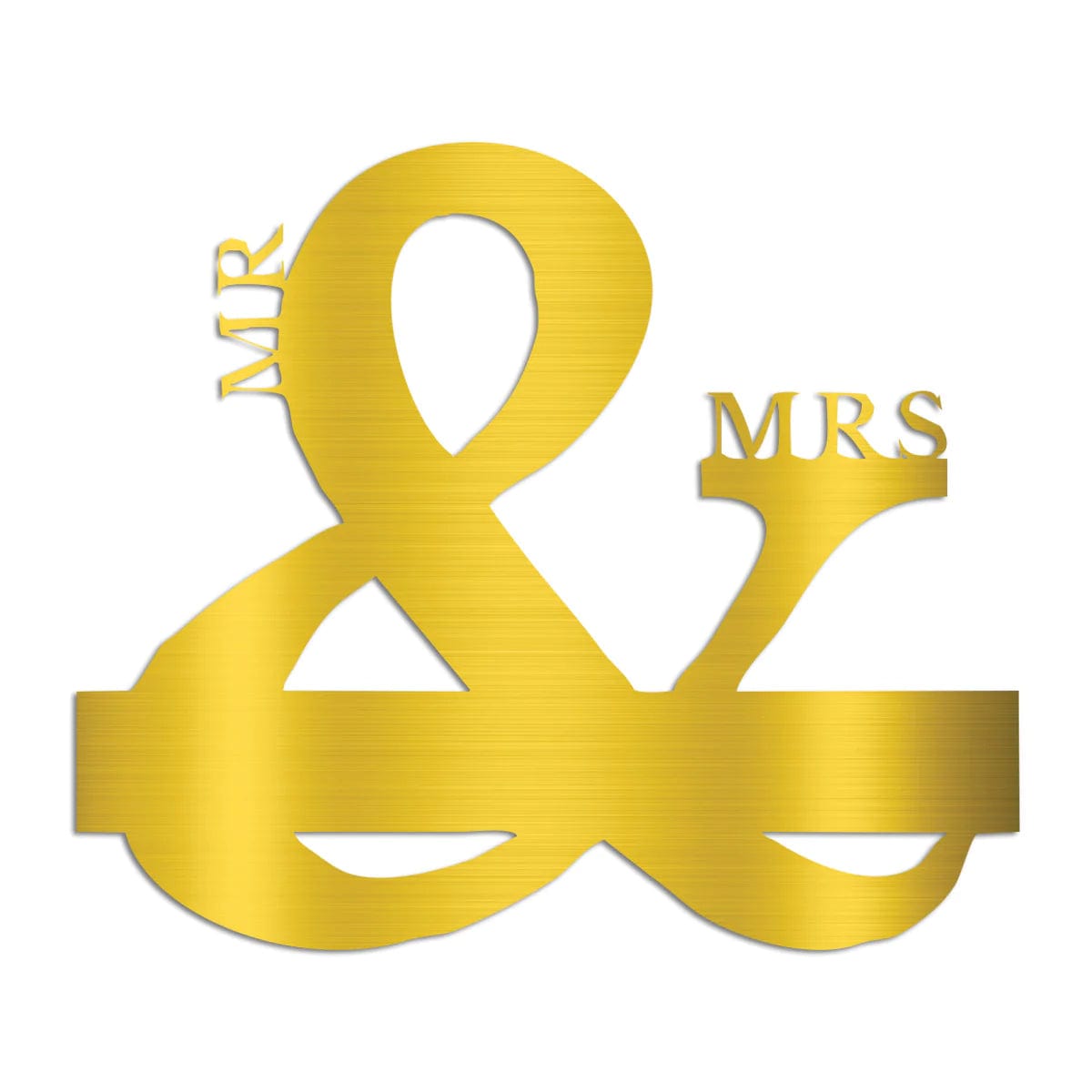 Mr and Mrs Powder Coated Monograms – Metal Art of Wisconsin