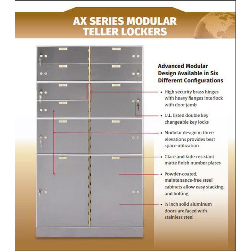 Socal - Bridgeman Safes AXL-3-10 Teller Lockers Armadillo Safe and Vault