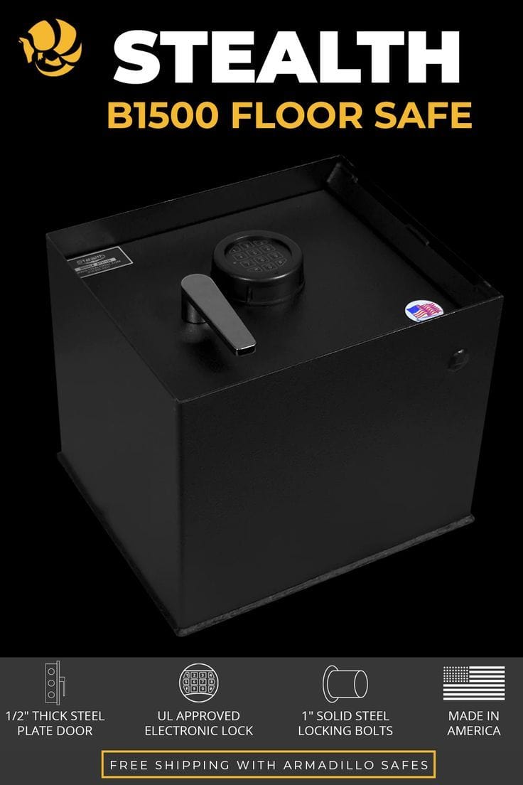 Stealth B1500 Heavy Duty Floor Safe Armadillo Safe and Vault
